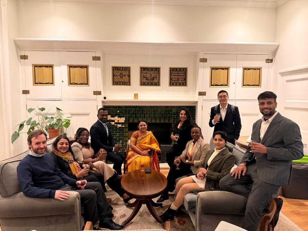Rohith A N at a Schmidt Sciences AI in Science fellowship gathering at Somerville College, Oxford
