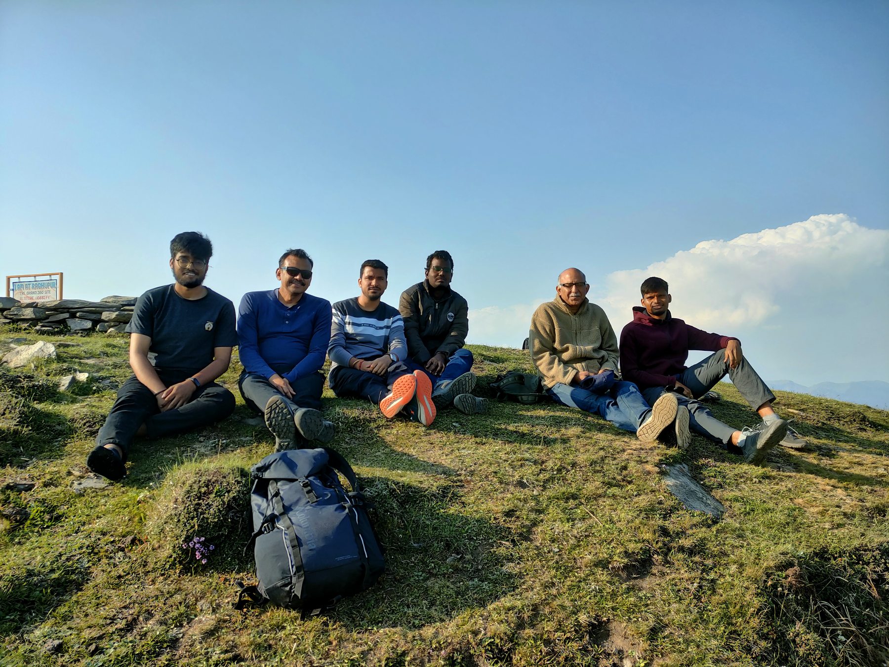 Research group at Raghupur Fort Trek