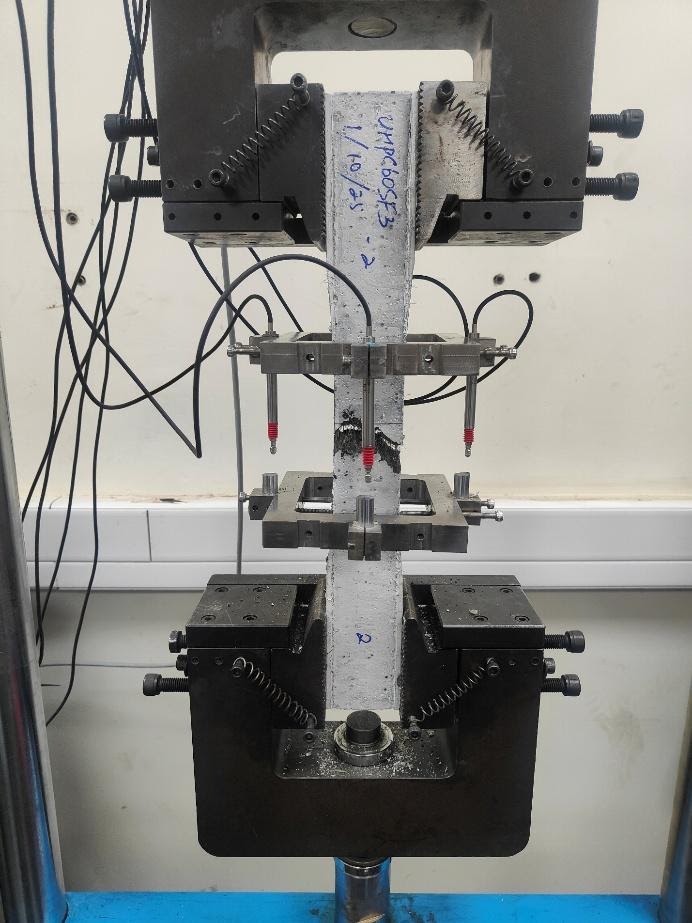Direct tensile test setup